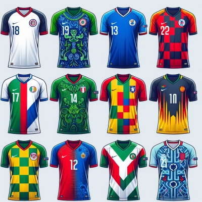 Trikots der Nationalmannschaften UEFA Euro 2024